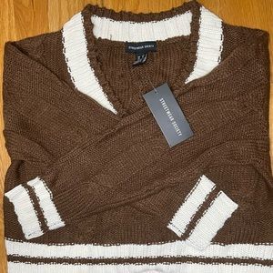 Streetwear Society Brown V-Neck Sweater